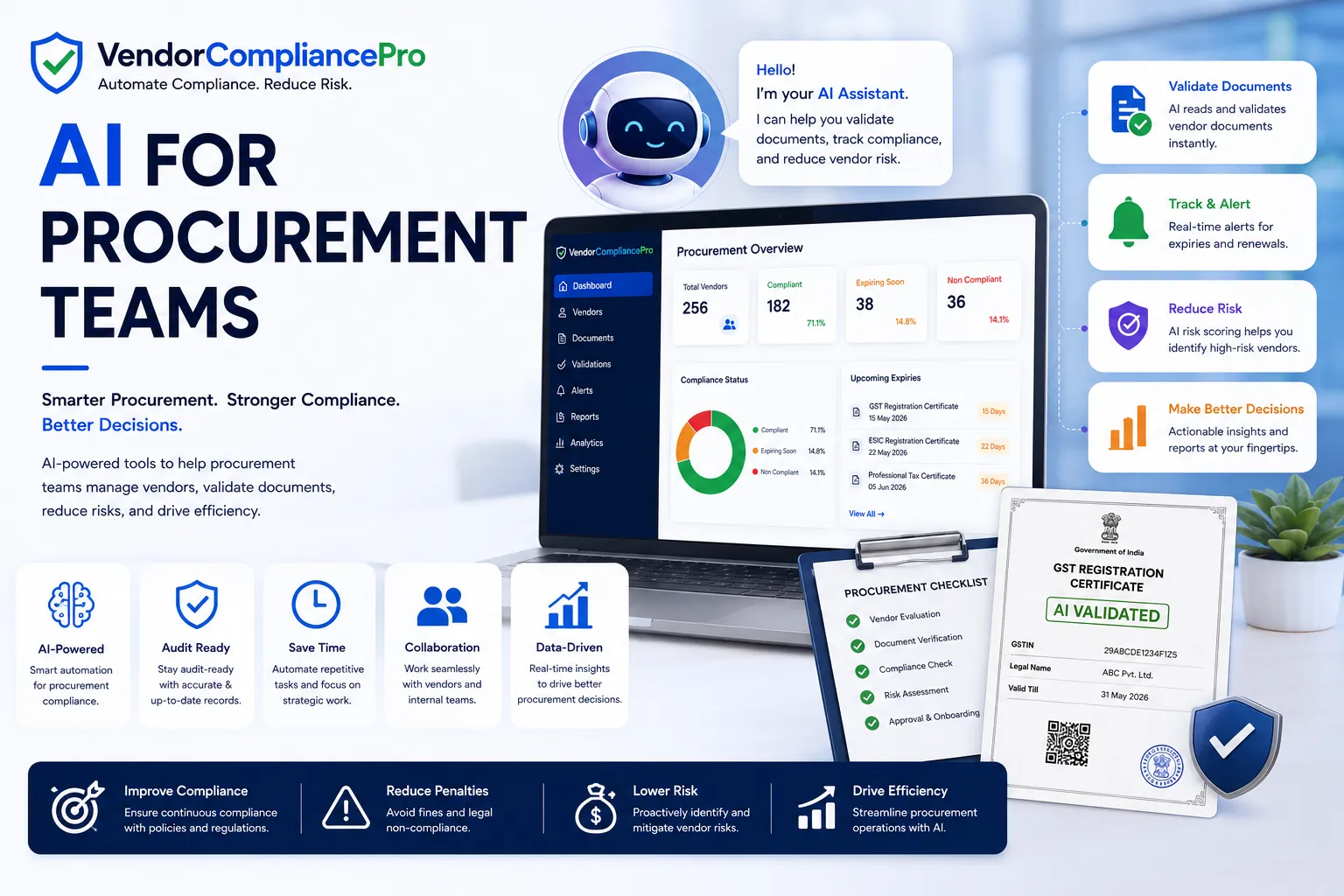 AI for Procurement Teams: 10 Practical Use Cases That Improve Vendor Compliance