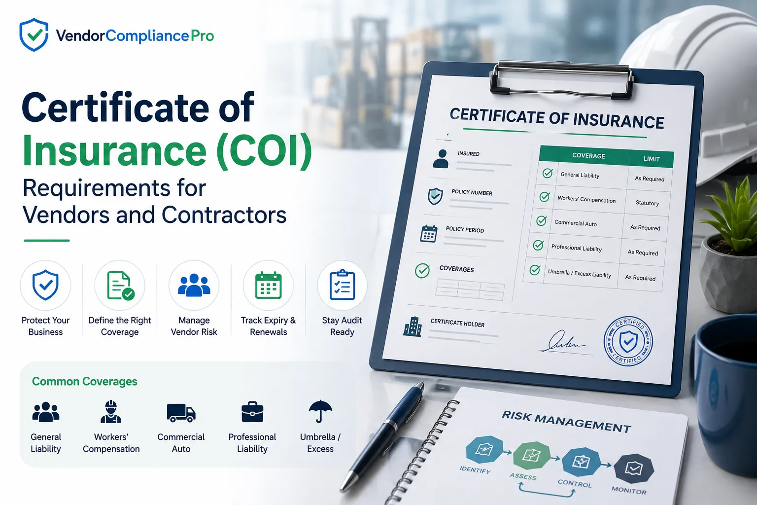 Certificate of Insurance (COI) Requirements for Vendors and Contractors