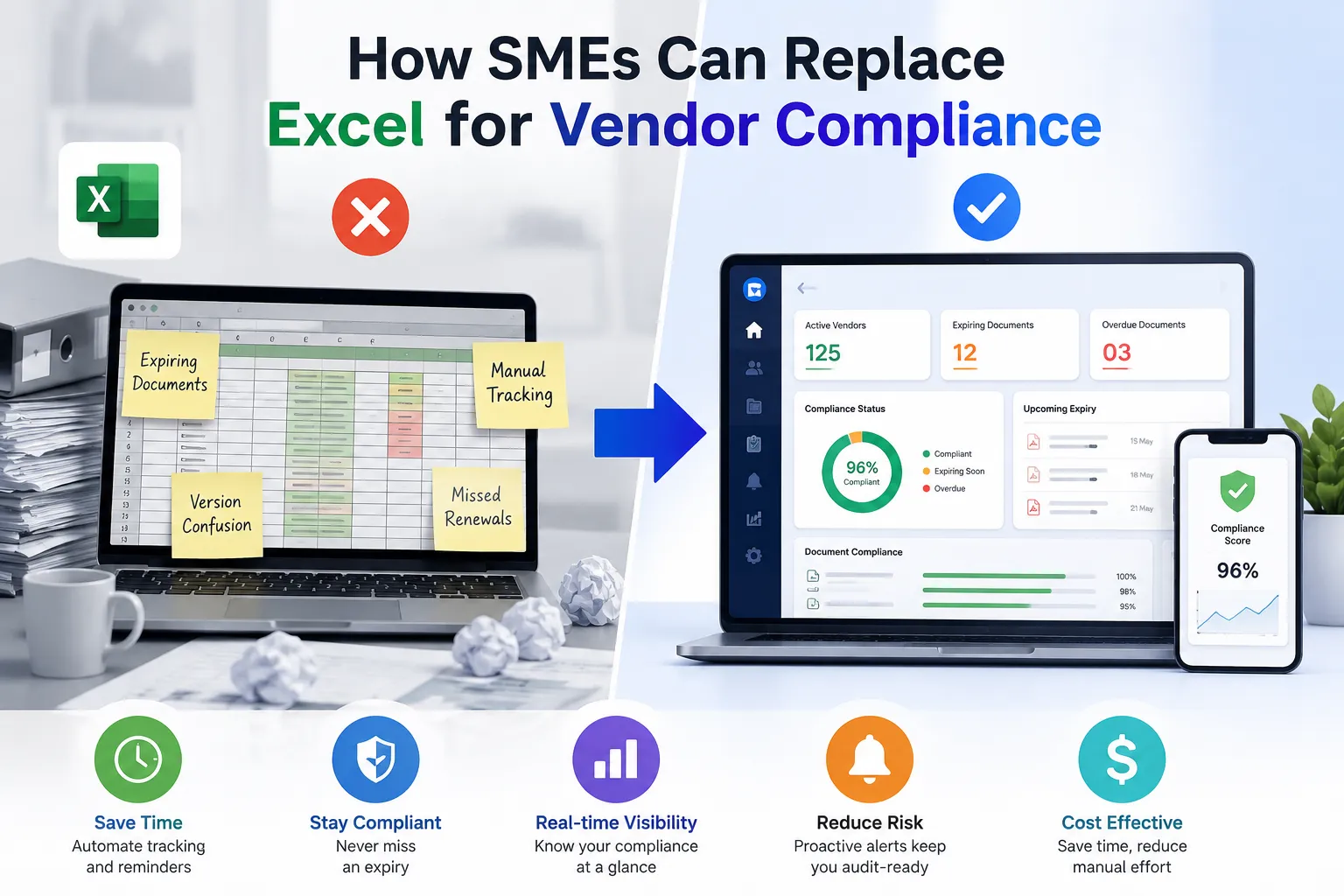 How SMEs Can Replace Excel for Vendor Compliance (Without Increasing Costs)