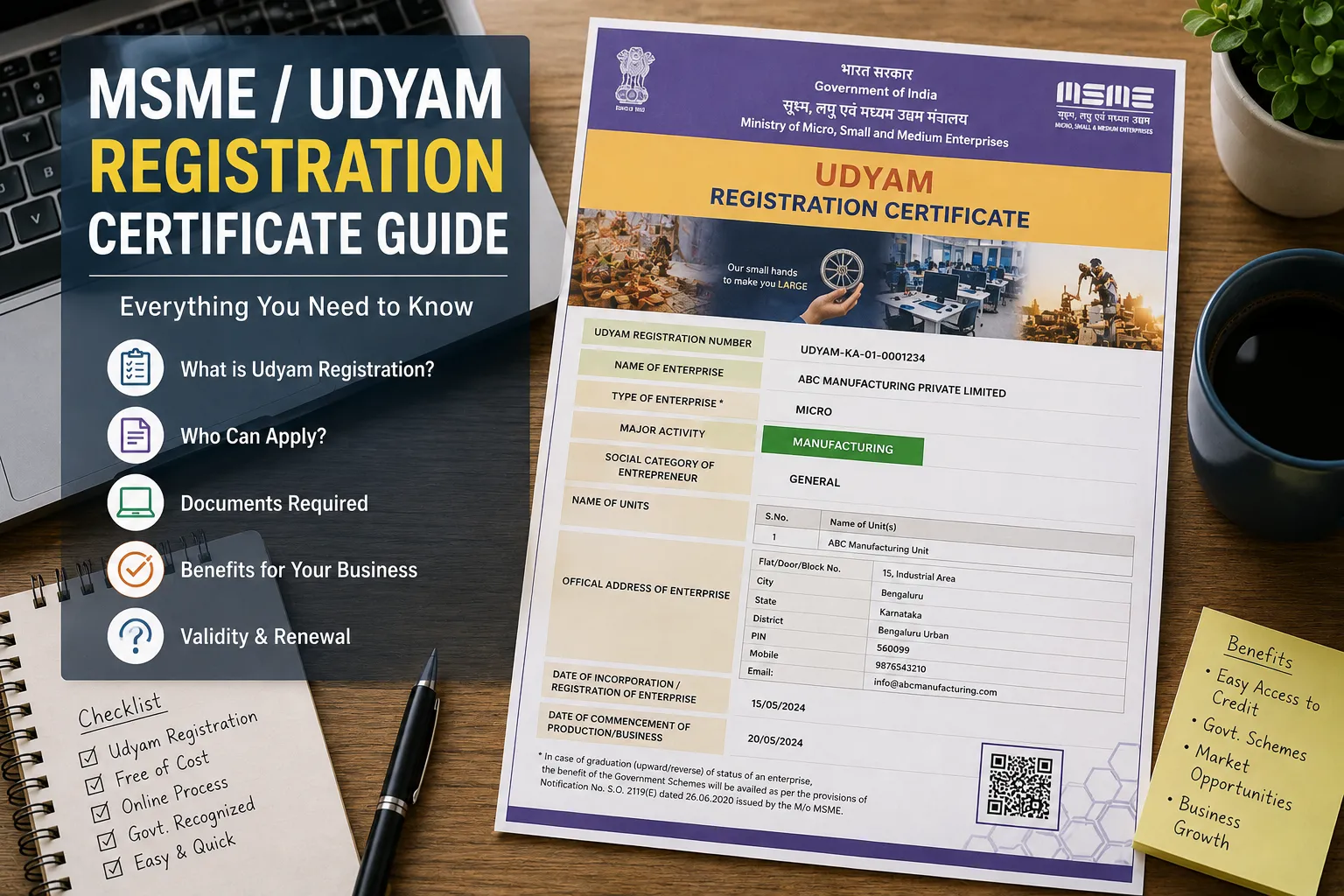 MSME / Udyam Registration Certificate Guide: Everything Businesses Need to Know (2026)