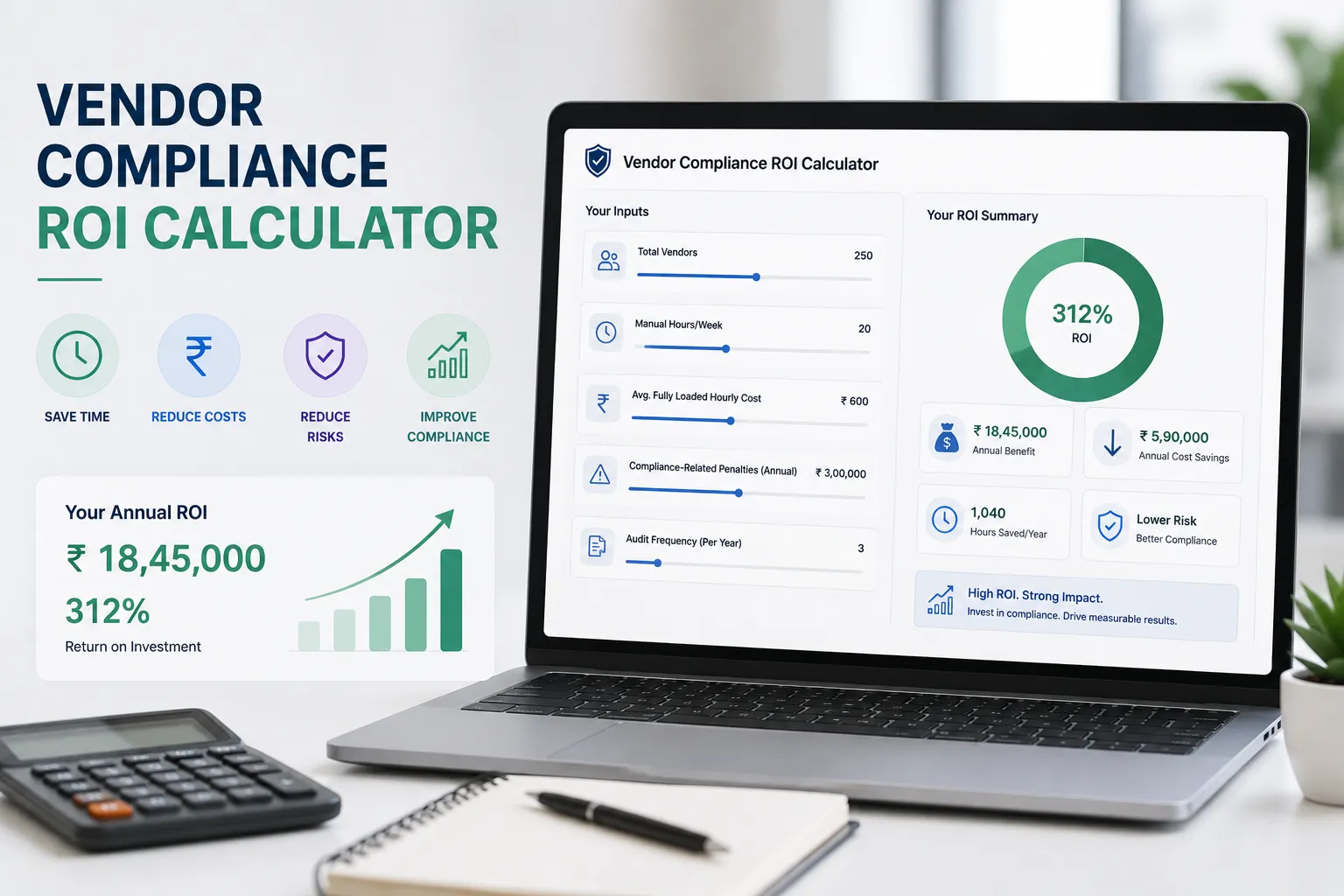 Vendor Compliance Software ROI Calculator (2026)